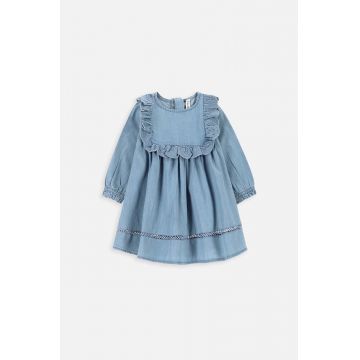 Coccodrillo rochie din bumbac pentru bebeluși mini, evazati