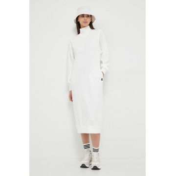Deha rochie culoarea alb, midi, drept