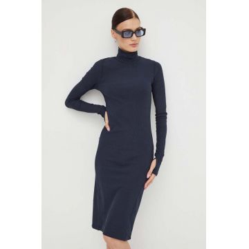 G-Star Raw rochie culoarea albastru marin, mini, mulata