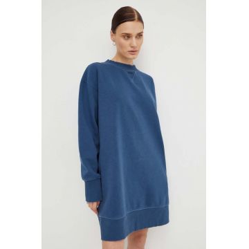 G-Star Raw rochie culoarea albastru marin, mini, oversize