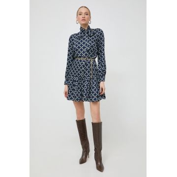 MICHAEL Michael Kors rochie culoarea albastru marin, mini, evazati