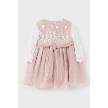 Rochie baby-doll cu detalii de dantela