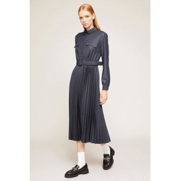 Rochie-camasa cu terminatie cu pliuri