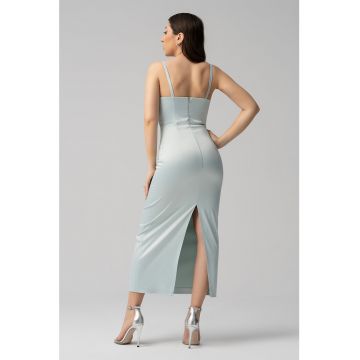 Rochie cambrata cu pliuri frontale Freya