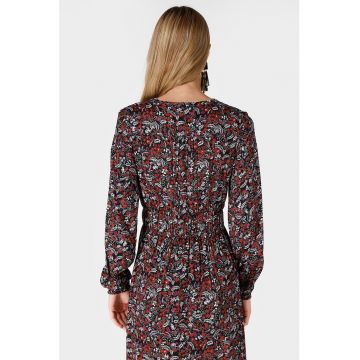 Rochie midi cu model grafic