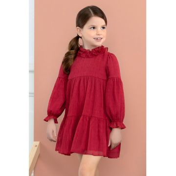 Rochie stratificata cu insertii cu fire stralucitoare