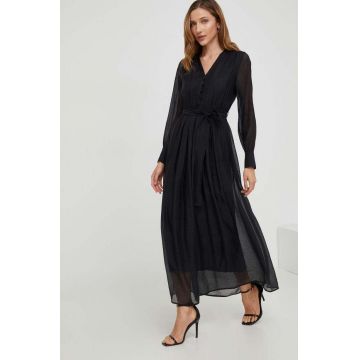 Answear Lab rochie culoarea negru, maxi, evazati