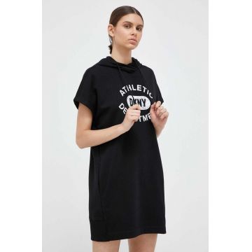 Dkny rochie culoarea negru, mini, oversize