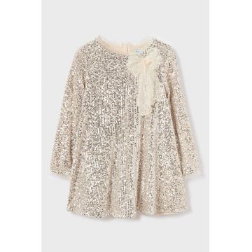 Rochie cu croiala in A si paiete