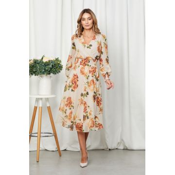 Rochie Flory Bej Floral