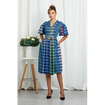 Rochie Kamari Albastru Multi