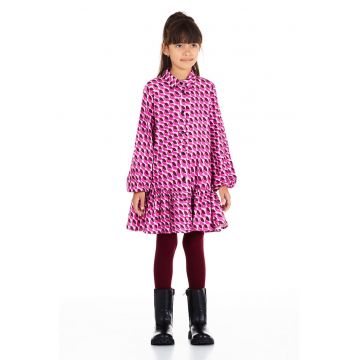 Rochie lejera cu imprimeu geometric