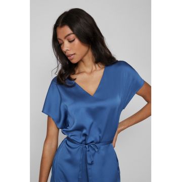 Rochie midi cu decolteu in V