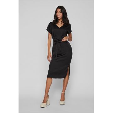 Rochie midi cu decolteu in V