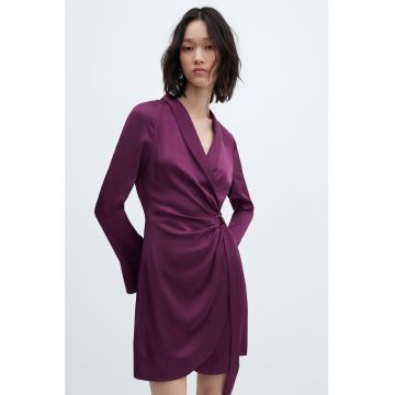 Rochie petrecuta de satin Florence