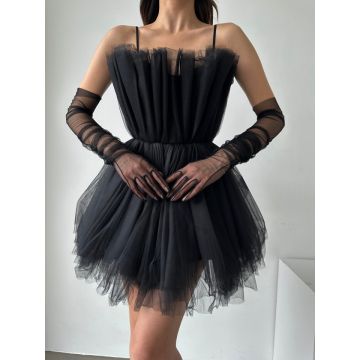 Rochie scurta din tull Cod:N1118