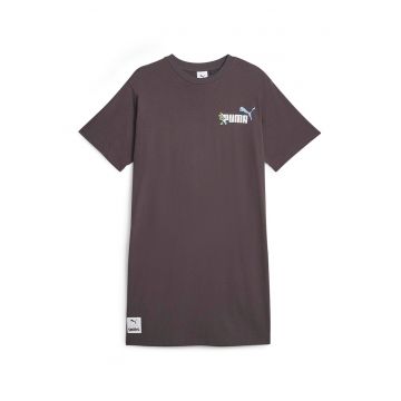 Rochie-tricou cu imprimeu logo