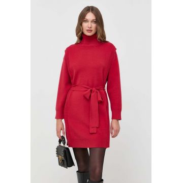 Silvian Heach rochie culoarea rosu, mini, oversize