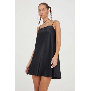 Abercrombie & Fitch rochie culoarea negru, mini, oversize