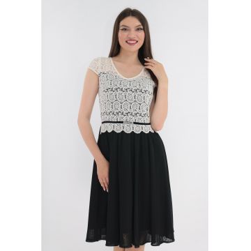 Rochie din voal cu dantela ivory Rochie din voal cu dantela ivory