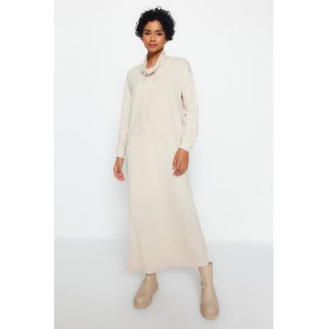 Rochie maxi cu guler ajustabil