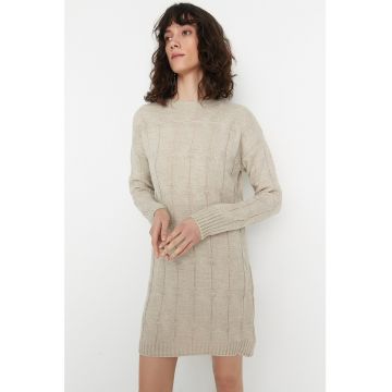 Rochie scurta cu model torsade