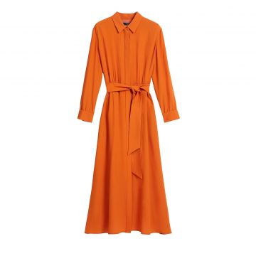 Silk crepe de chine dress 36