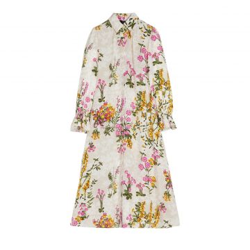 Silk crepe de chine dress 40