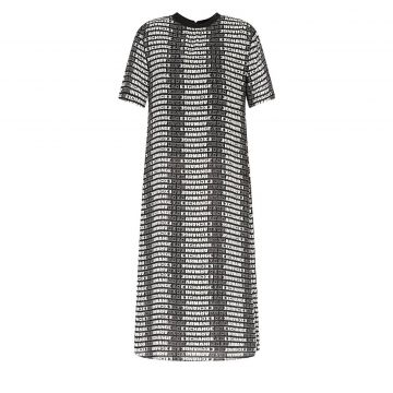 T-shirt dress with all-over logo 34