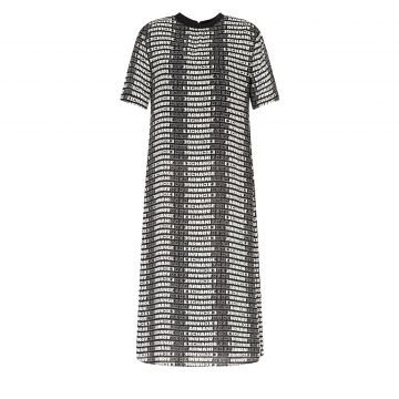 T-shirt dress with all-over logo 38