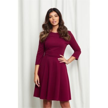Rochie Dy Fashion bordo office