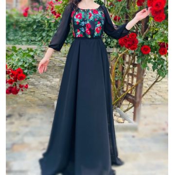 Rochie Eleganta cu motive stilizate florale Viviana