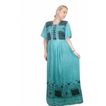 Rochie Lunga Brodata - Miuta 5