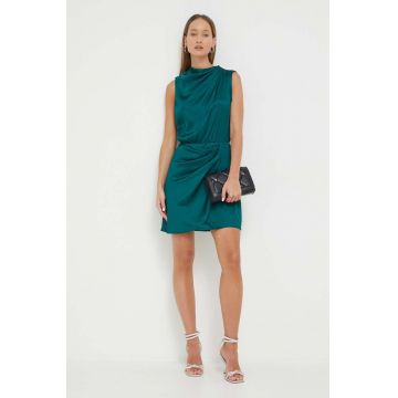 Abercrombie & Fitch rochie culoarea verde, mini, drept