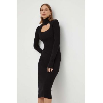 Herskind rochie Wanted culoarea negru, maxi, mulata