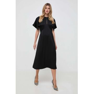 MICHAEL Michael Kors rochie culoarea negru, midi, evazati