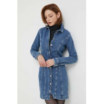 Pepe Jeans rochie YONI mini, evazati