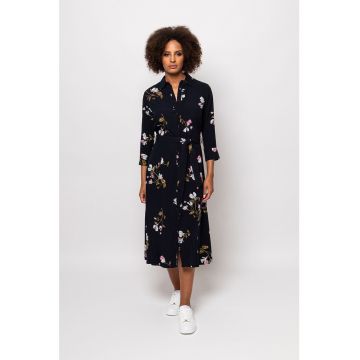 Rochie-camasa midi cu model Vicenta