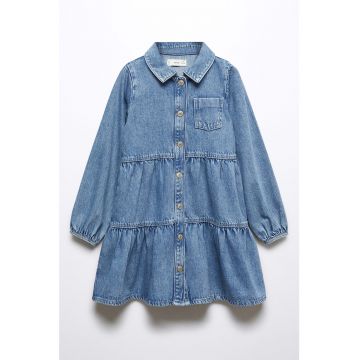 Rochie cu capse de denim Morgana