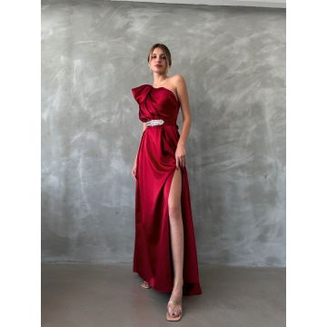 Rochie dama lunga din satin
