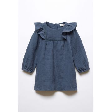 Rochie de bumbac cu volane Cristy