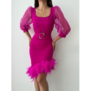 Rochie de stofa cu fulgi Cod:RF8946