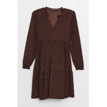 Rochie evazata cu animal print