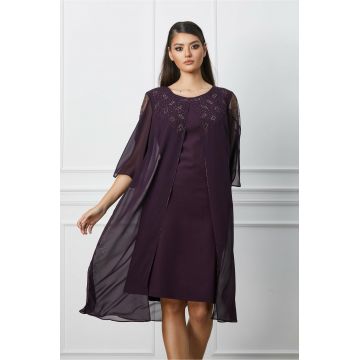 Rochie Hannah mov cu strasuri Rochie Hannah mov cu strasuri