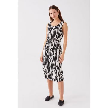 Rochie midi cu imprimeu grafic