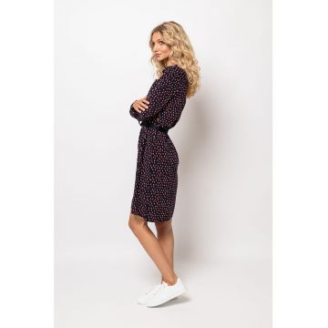 Rochie midi cu model abstract Valcan23