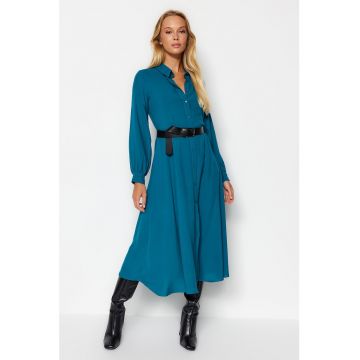 Rochie midi tip camasa