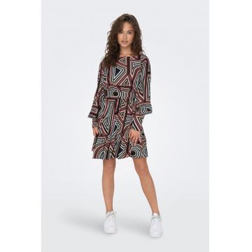 Rochie mini cu model geometric
