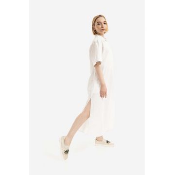 Wood Wood rochie din bumbac Audrey culoarea alb, midi, oversize 12211102.1172-OFFWHI