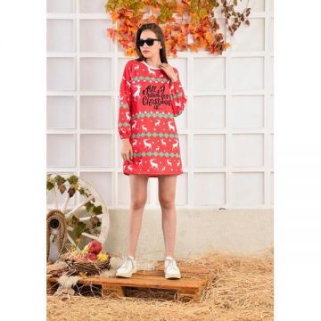 Rochie Dama ChristmasOne Rosu